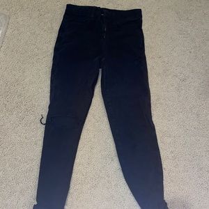Super stretch American eagle black skinny jeans
